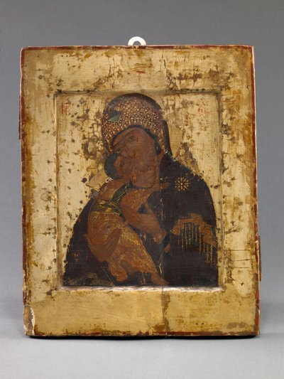 Volokolamskaya Mãe de Deus (têmpera sobre painel) de School Russian