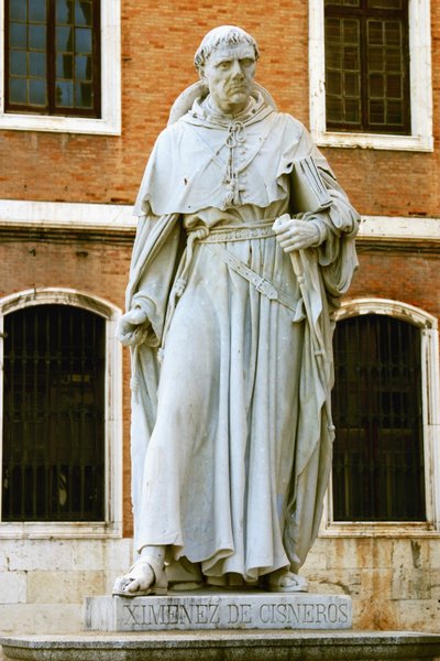 Francisco Ximinez de Cisneros (1436-1517) (marble) de School Spanish