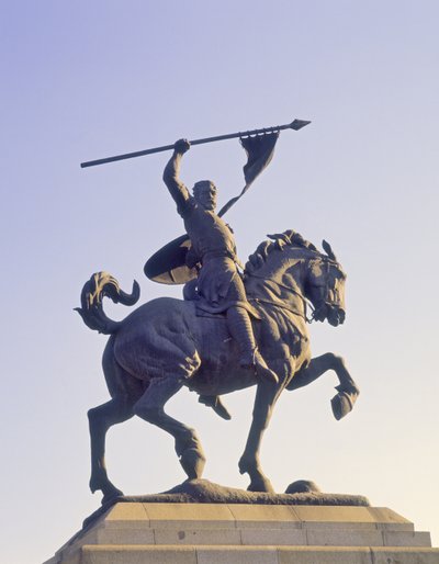 Monumento ao El Cid (c.1040-99) (bronze) de School Spanish