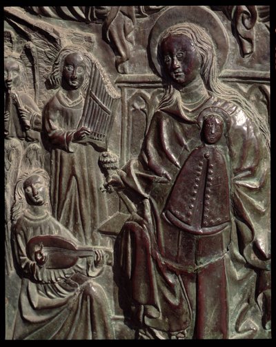 Nossa Senhora de Guadalupe com os Anjos (bronze) de School Spanish