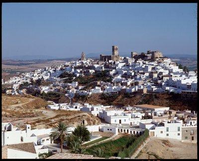 Vista panorâmica da cidade de Arcos de la Frontera, Andaluzia, Espanha de School Spanish