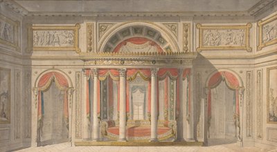 Projeto para um quarto, 1785-1838. de School of Charles Percier