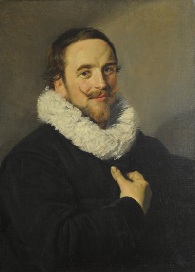 Retrato de um cavalheiro de School of Frans Hals