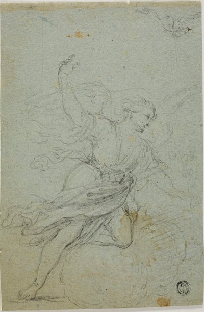 Anjo Anunciador (anverso); Sansão e o Leão (verso) de School of Guido Reni