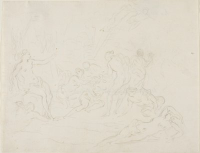 Diana e Calisto de School of Nicolas Poussin