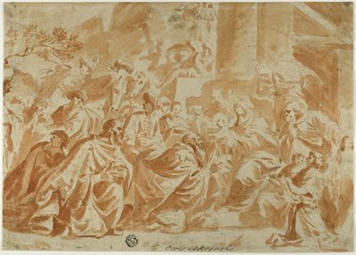 Adoração dos Magos de School of Peter Paul Rubens