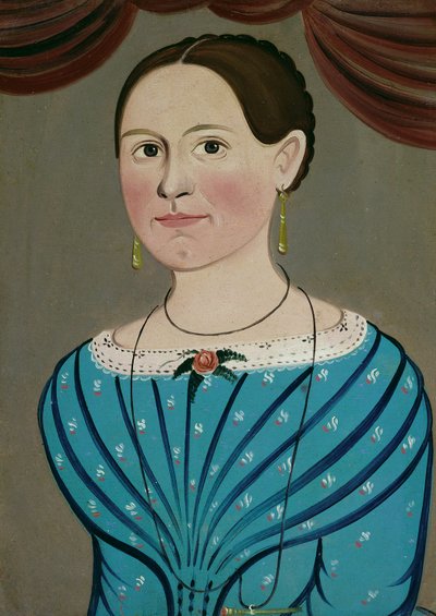 Mulher de vestido azul, c. 1840. de School of William Matthew Prior