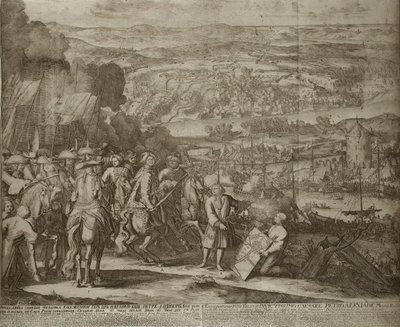 Cerco da fortaleza turca Azov pelas forças russas em 1696, um 1700 de Schoonebeek