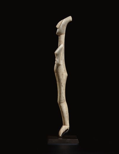 Figura feminina reclinada das Cíclades, nome do Mestre de Schuster, Início das Cíclades II, c.2400 aC de Schuster Master