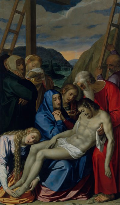 A Lamentação, 1593. de Scipione Pulzone