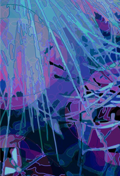 Artichoke_abst_vert3a (digital) de Scott J. Davis
