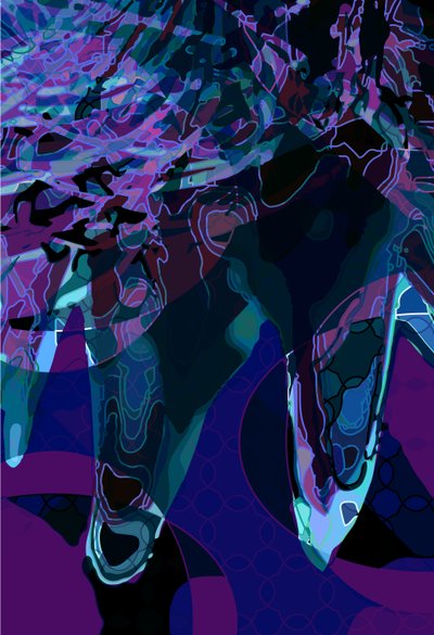 Artichoke_abst_vert3b (digital) de Scott J. Davis
