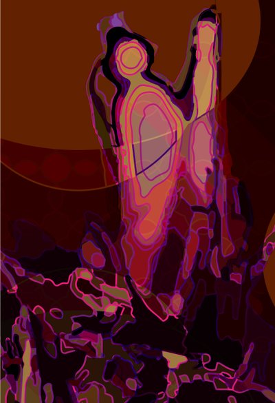 Artichoke_abst_vert6a (digital) de Scott J. Davis