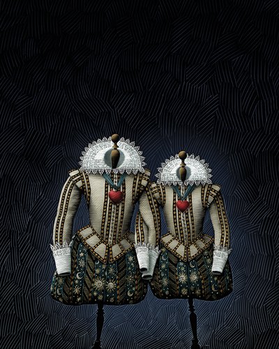 Twelfth Night, 2009 (scratchboard, colorido digitalmente) de Scott McKowen