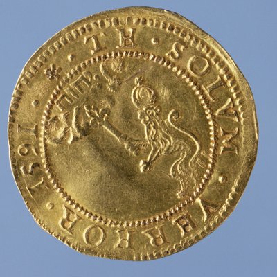 4 libras escoceses (hat-piece) de James I, Edinburgh mint, 1591 (reverso) (ouro) (para anverso ver 58855) de Scottish School