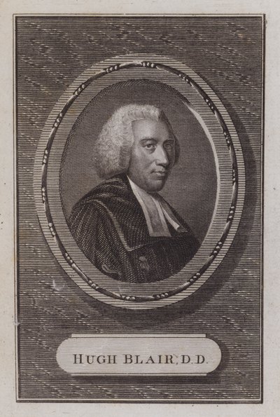 Hugh Blair, clérigo escocês (gravura) de Scottish School