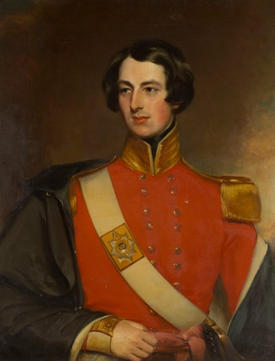 Pônei em um Interior Estável (óleo sobre tela) de Scottish School