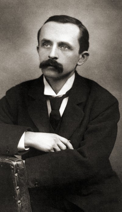 Retrato de JMBarrie, c1890 (foto sépia) de Scottish School