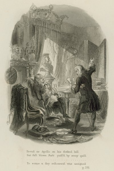 Cena da Epístola ao Doutor Arbuthnot, de Alexander Pope (gravura) de Scottish School