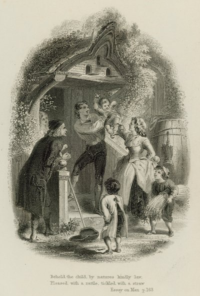 Cena de Ensaio sobre o Homem, de Alexander Pope (gravura) de Scottish School