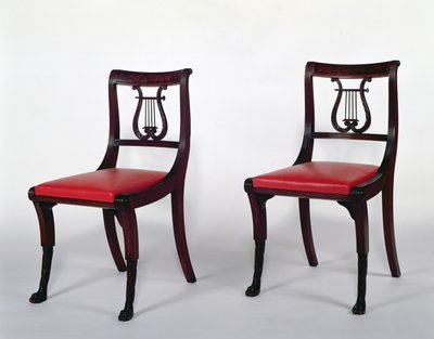 Cadeiras laterais do Duncan Phyfe Workshop, 1810-20 (mogno) de Scottish School
