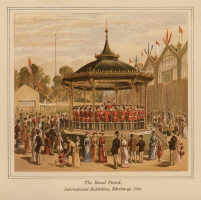 The Band Stand, Exposição Internacional, Edimburgo de Scottish School