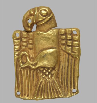 Placa de ouro sob a forma de uma águia, 5 º cen. BC de Scythian