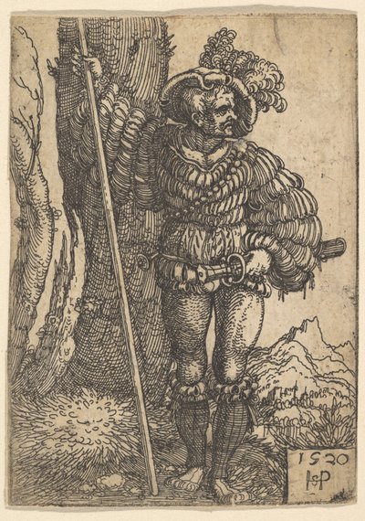 A Lansquenet, 1520. de Sebald Beham
