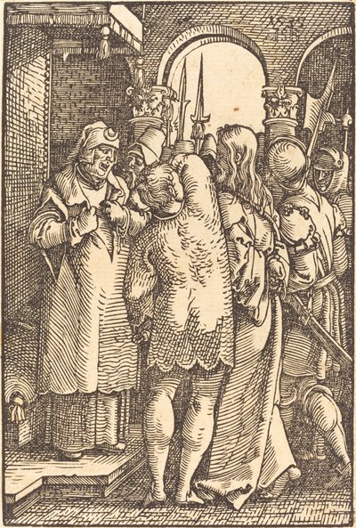 Cristo diante de Caifás de Sebald Beham