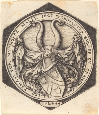Brasão de armas de H. S. Beham de Sebald Beham