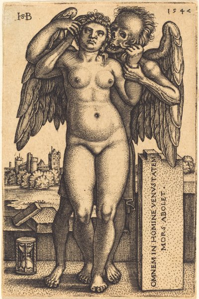 A Morte e a Mulher Nua em Pé de Sebald Beham