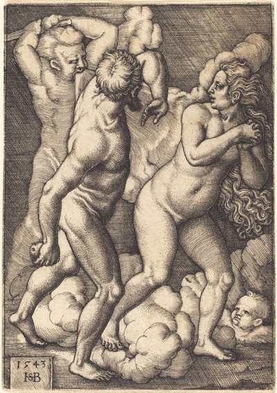 Expulsão do paraíso de Sebald Beham
