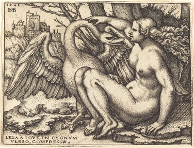 Leda e o Cisne de Sebald Beham