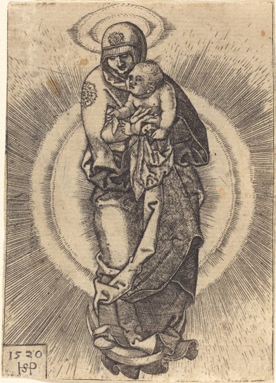 Madonna na meia lua de Sebald Beham