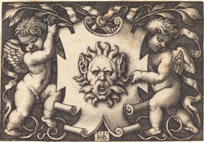 Máscara realizada por dois gênios de Sebald Beham