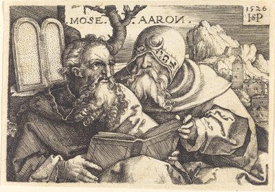Moisés e Arão de Sebald Beham