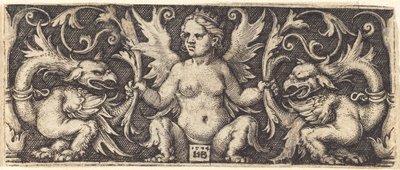 Ornamento com Demônio Feminino de Sebald Beham
