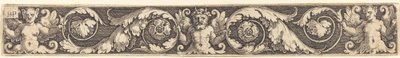 Ornamento com uma figura masculina e duas femininas de Sebald Beham