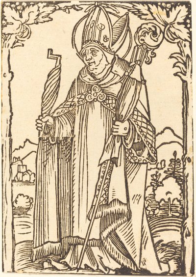 São Erasmo como Bispo de Sebald Beham