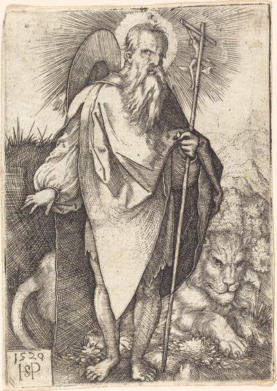 São Jerônimo em pé de Sebald Beham