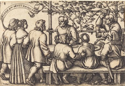 O banquete camponês de Sebald Beham