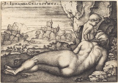 A Penitência de São João Crisóstomo de Sebald Beham
