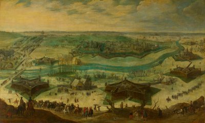 O cerco de Julich, 1621-22 de Sebastiaen Vrancx (attributed to)