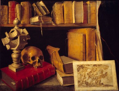 Vaidade com relógio de sol. Pintura de Sebastian Stoskopff (1597-1657) de Sebastian Stoskopff