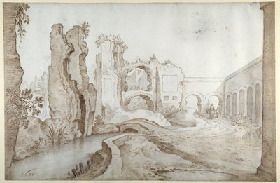 Ruínas das Termae de Titus de Sebastian Vrancx