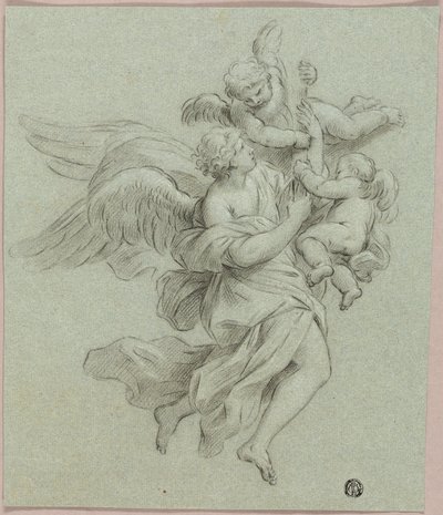Anjo com Putti de Sebastiano Conca
