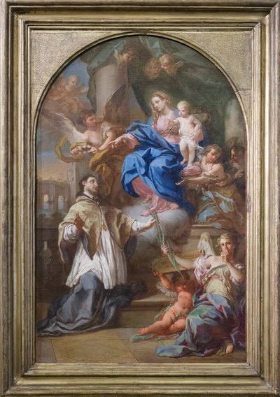 Nossa Senhora com o Menino e São João de Nepomuceno de Sebastiano Conca