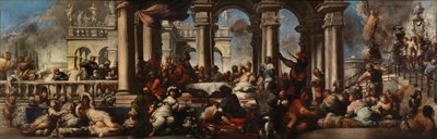 O Banquete de Cleópatra de Sebastiano Mazzoni