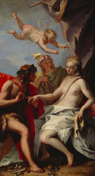 Bacchus e Ariadne (óleo sobre tela) de Sebastiano Ricci
