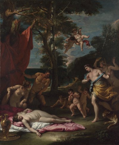 Baco e Ariadne, um 1700 de Sebastiano Ricci